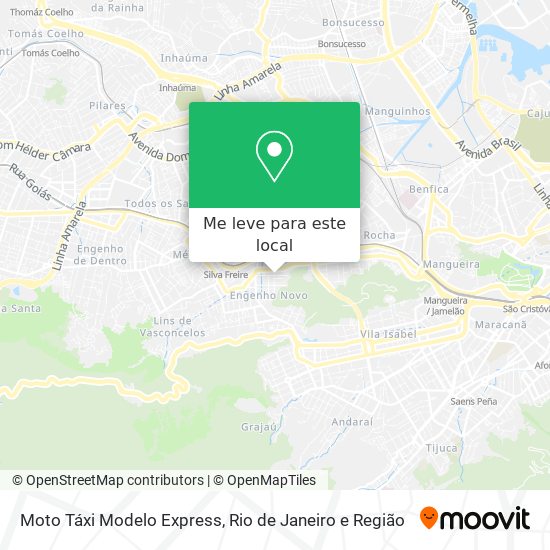 Moto Táxi Modelo Express mapa