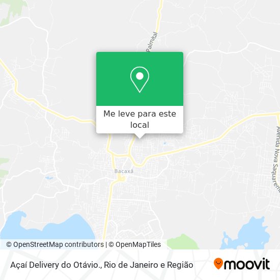 Açaí Delivery do Otávio. mapa