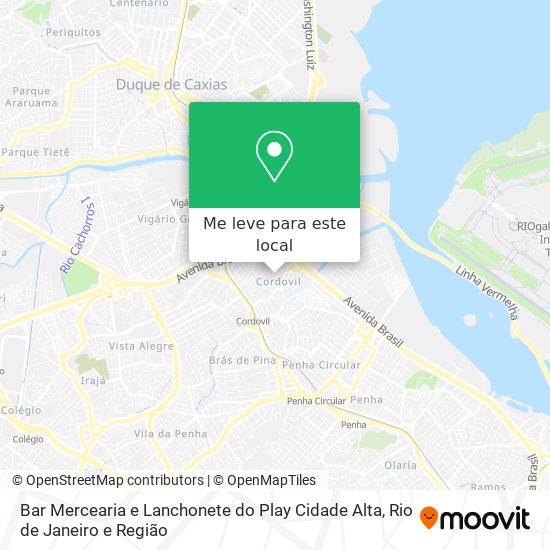 Bar Mercearia e Lanchonete do Play Cidade Alta mapa