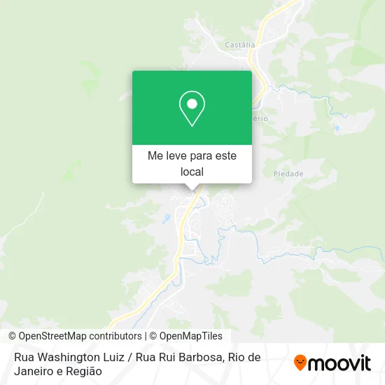 Rua Washington Luiz / Rua Rui Barbosa mapa