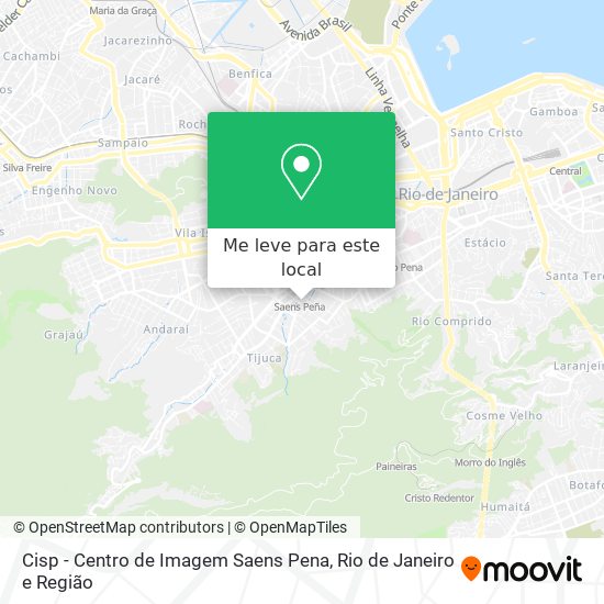 Cisp - Centro de Imagem Saens Pena mapa