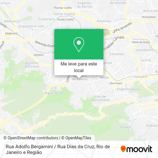 Rua Adolfo Bergamini / Rua Dias da Cruz mapa