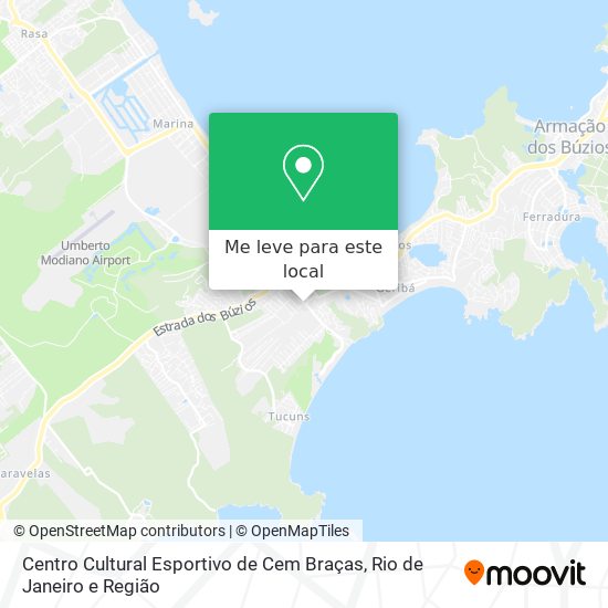 Centro Cultural Esportivo de Cem Braças mapa