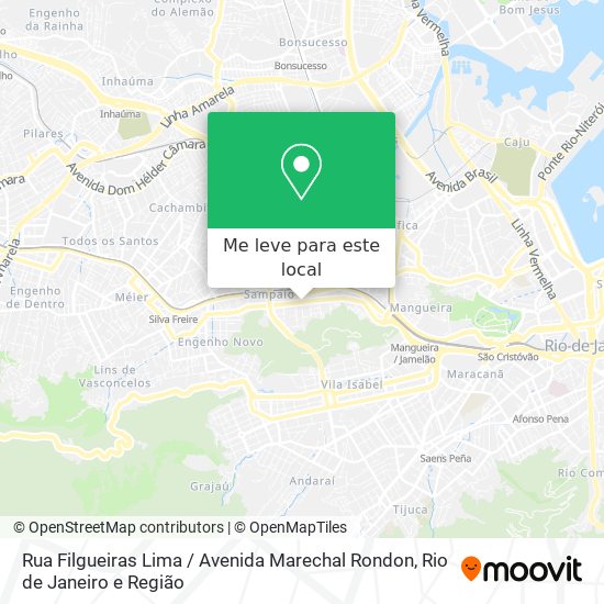 Rua Filgueiras Lima / Avenida Marechal Rondon mapa