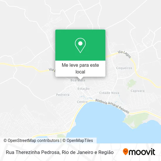 Rua Therezinha Pedrosa mapa