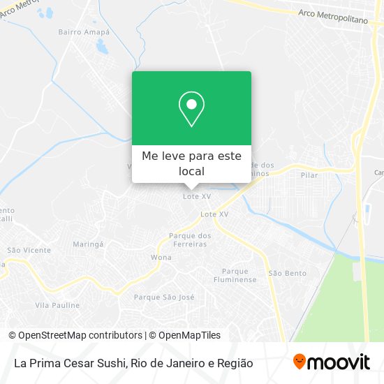 La Prima Cesar Sushi mapa