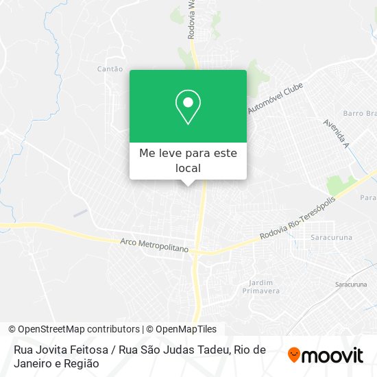 Rua Jovita Feitosa / Rua São Judas Tadeu mapa