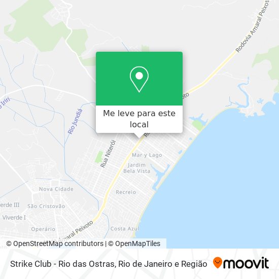 Strike Club - Rio das Ostras mapa