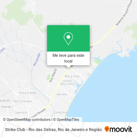 Strike Club - Rio das Ostras mapa