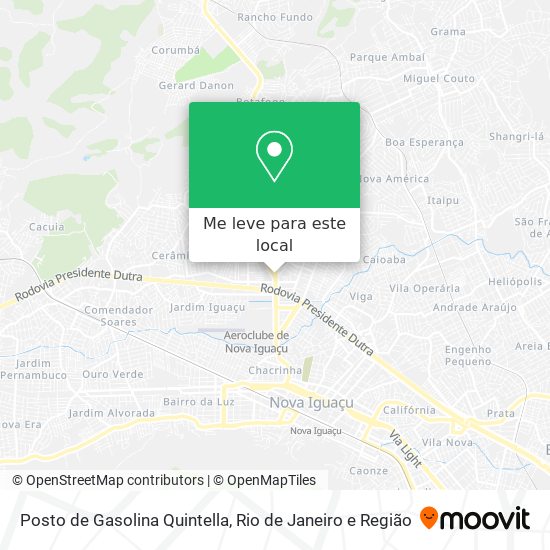 Posto de Gasolina Quintella mapa