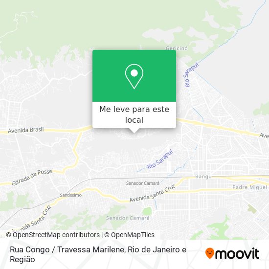 Rua Congo / Travessa Marilene mapa