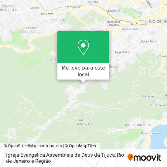 Igreja Evangelica Assembleia de Deus da Tijuca mapa