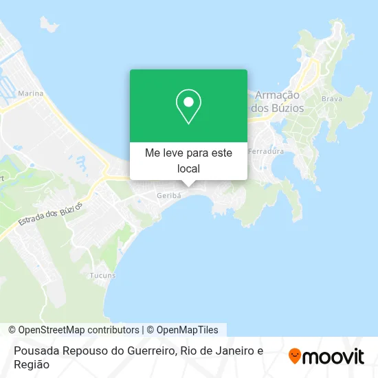 Pousada Repouso do Guerreiro mapa