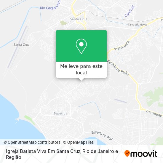 Igreja Batista Viva Em Santa Cruz mapa
