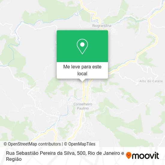Rua Sebastião Pereira da Silva, 500 mapa