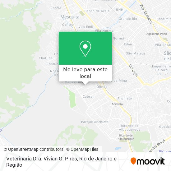 Veterinária Dra. Vivian G. Pires mapa