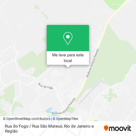 Rua do Fogo / Rua São Mateus mapa
