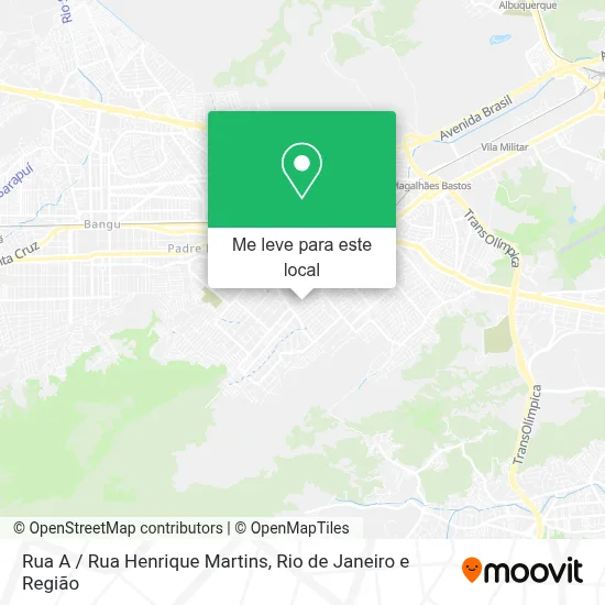 Rua A / Rua Henrique Martins mapa