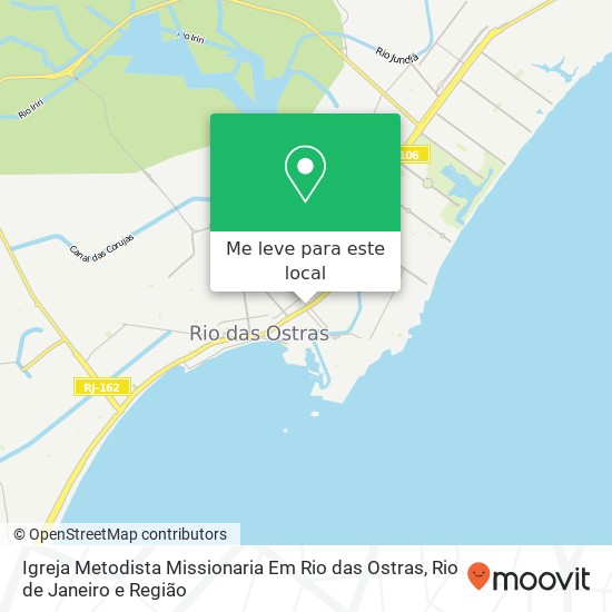 Igreja Metodista Missionaria Em Rio das Ostras mapa