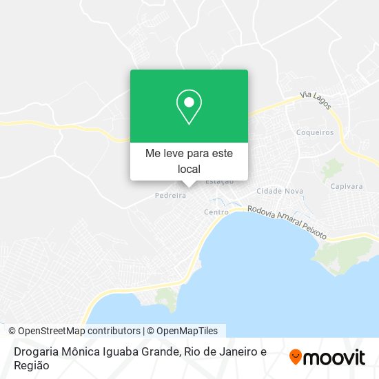 Drogaria Mônica Iguaba Grande mapa
