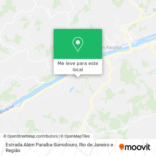 Estrada Além Paraíba-Sumidouro mapa