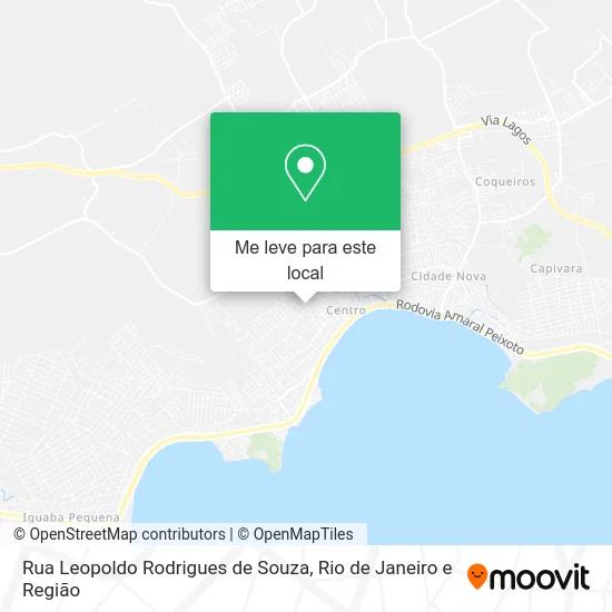 Rua Leopoldo Rodrigues de Souza mapa