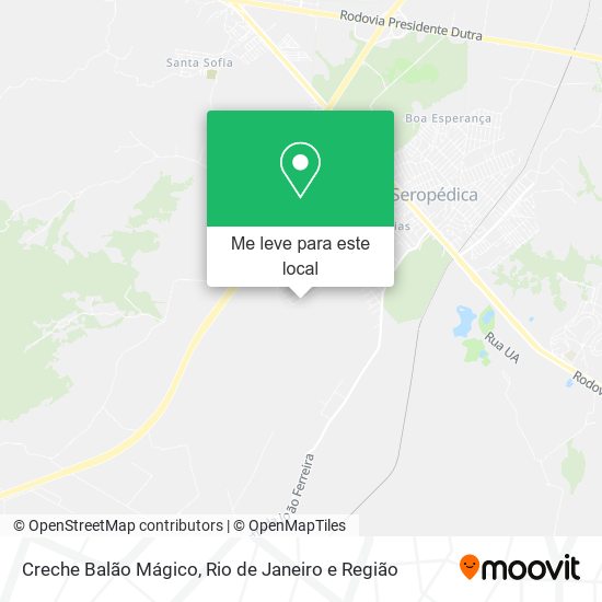 Creche Balão Mágico mapa