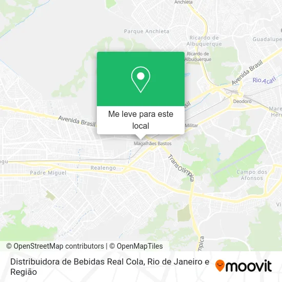 Distribuidora de Bebidas Real Cola mapa