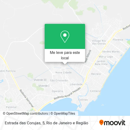 Estrada das Corujas, 5 mapa