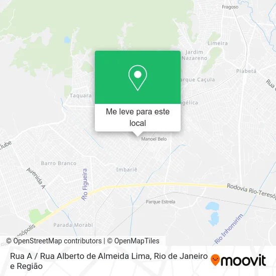 Rua A / Rua Alberto de Almeida Lima mapa