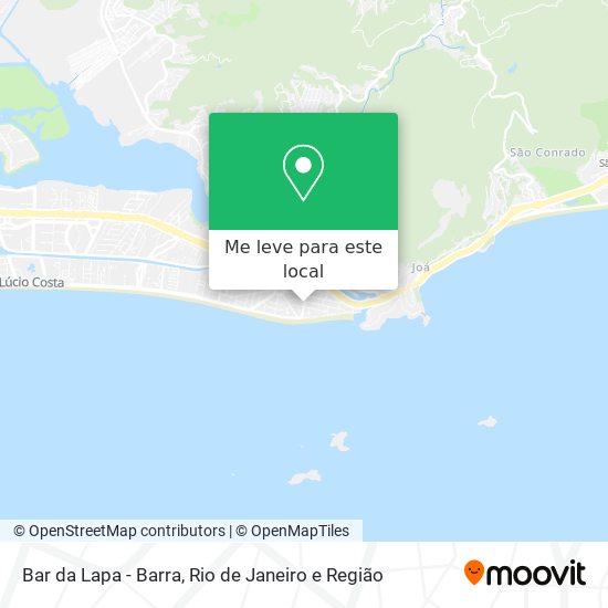 Bar da Lapa - Barra mapa