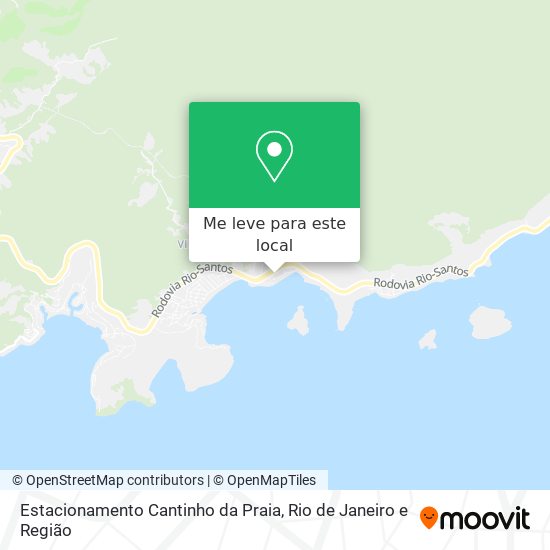 Estacionamento Cantinho da Praia mapa