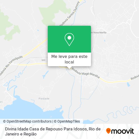 Divina Idade Casa de Repouso Para Idosos mapa