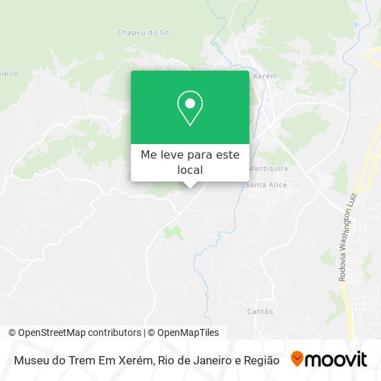 Museu do Trem Em Xerém mapa