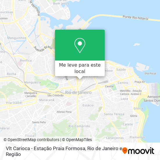 Vlt Carioca - Estação Praia Formosa mapa