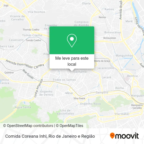 Comida Coreana Inhl mapa