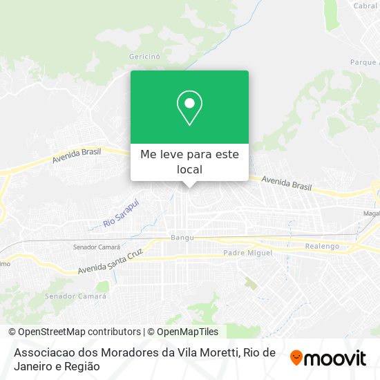 Associacao dos Moradores da Vila Moretti mapa