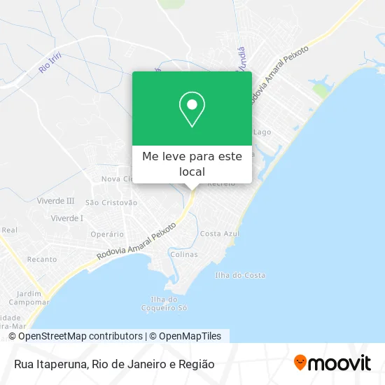 Rua Itaperuna mapa