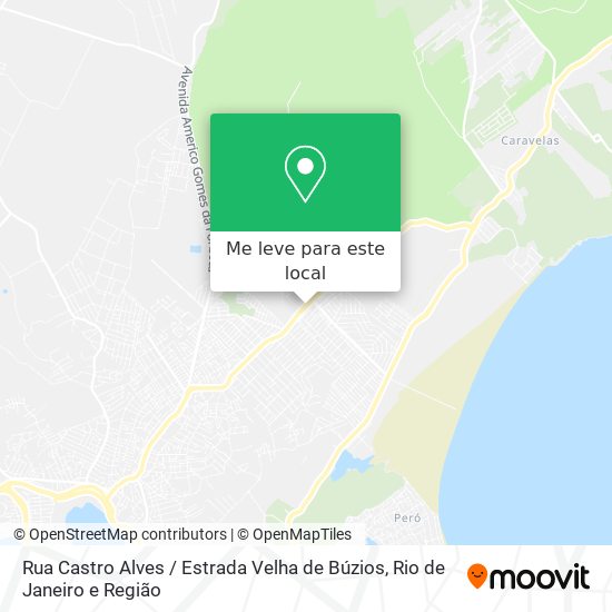 Rua Castro Alves / Estrada Velha de Búzios mapa
