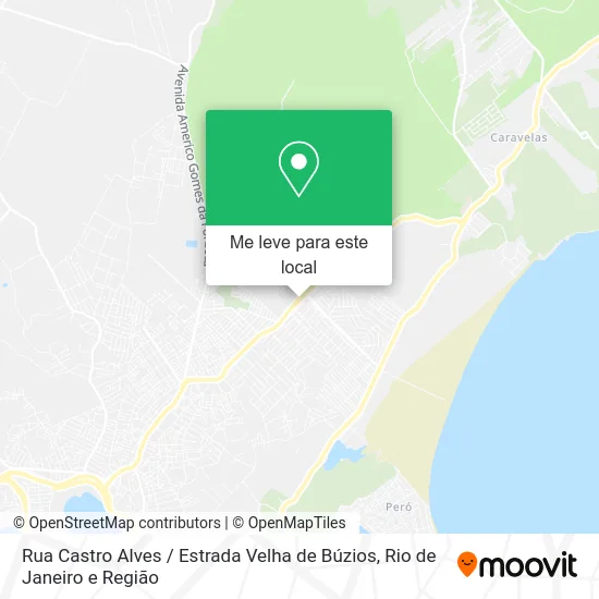 Rua Castro Alves / Estrada Velha de Búzios mapa