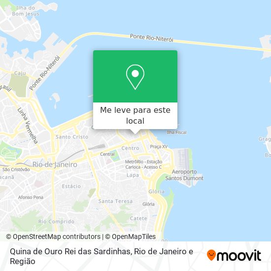 Quina de Ouro Rei das Sardinhas mapa