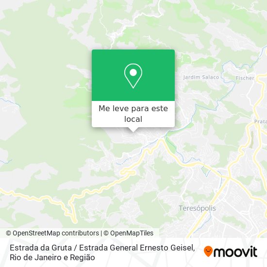 Estrada da Gruta / Estrada General Ernesto Geisel mapa
