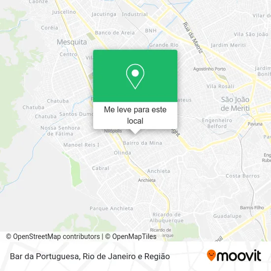 Bar da Portuguesa mapa