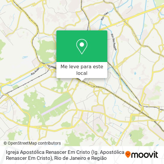 Igreja Apostólica Renascer Em Cristo mapa