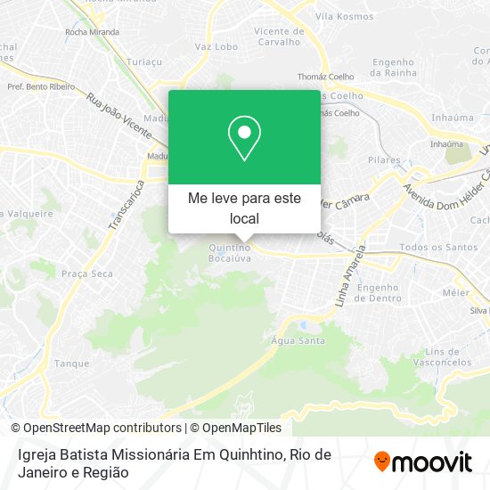 Igreja Batista Missionária Em Quinhtino mapa