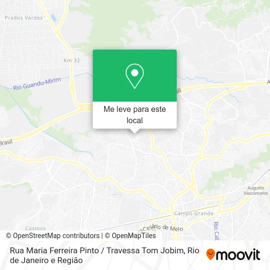 Rua Maria Ferreira Pinto / Travessa Tom Jobim mapa
