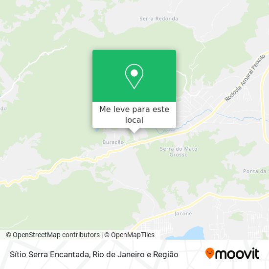 Sítio Serra Encantada mapa