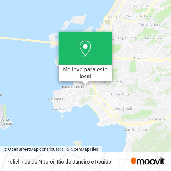 Policlínica de Niterói mapa