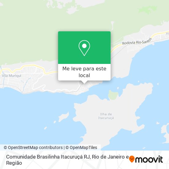 Comunidade Brasilinha Itacuruçá RJ mapa