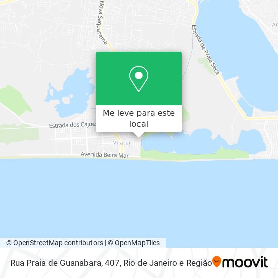 Rua Praia de Guanabara, 407 mapa